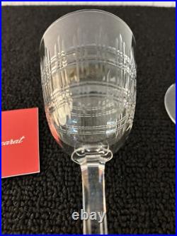 Lot 2 verres à vin rouge modèle Dombasle en cristal de Baccarat (prix des 2)