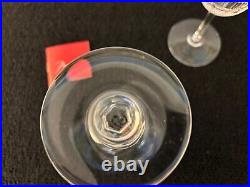 Lot 2 verres à vin rouge modèle Dombasle en cristal de Baccarat (prix des 2)