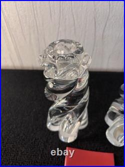 Lot 3 bougeoirs modèle Aladin en cristal de Baccarat (prix des 3) Lot 3 bougeoirs modèle Aladin en cristal de Baccarat (prix des 3)
