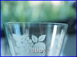 Lot 5 Verres Anciens Art Deco Cristal Baccarat Antique Glasses Fruits