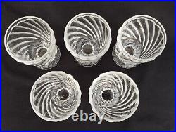 Lot 5 verres bambou baccarat