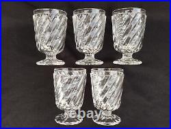 Lot 5 verres bambou baccarat