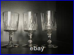 Lot 6 verres à EAU cristal taillé Baccarat Champigny Richelieu 15.1 cm