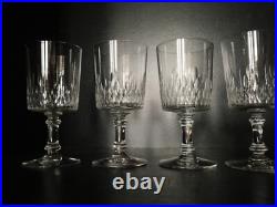 Lot 6 verres à EAU cristal taillé Baccarat Champigny Richelieu 15.1 cm