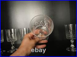 Lot 6 verres à EAU cristal taillé Baccarat Champigny Richelieu 15.1 cm
