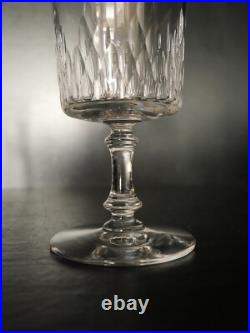 Lot 6 verres à EAU cristal taillé Baccarat Champigny Richelieu 15.1 cm