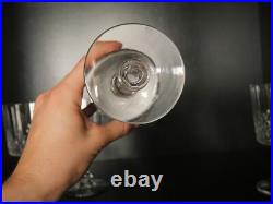 Lot 6 verres à EAU cristal taillé Baccarat Champigny Richelieu 15.1 cm
