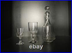 Lot 6 verres à EAU cristal taillé Baccarat Champigny Richelieu 15.1 cm