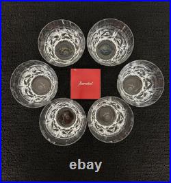 Lot 6 verres à whisky modèle classic en cristal de Baccarat (prix du lot)