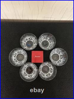 Lot 6 verres à whisky modèle classic en cristal de Baccarat (prix du lot)