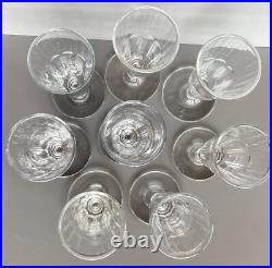 Lot 8 anciennes flûte à Champagne Cristal 19ème pans coupés Saint Louis Baccarat Lot 8 anciennes flûte à Champagne Cristal 19ème pans coupés Saint Louis Baccarat