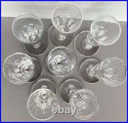 Lot 8 anciennes flûte à Champagne Cristal 19ème pans coupés Saint Louis Baccarat Lot 8 anciennes flûte à Champagne Cristal 19ème pans coupés Saint Louis Baccarat