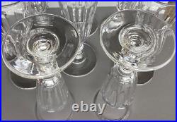 Lot 8 anciennes flûte à Champagne Cristal 19ème pans coupés Saint Louis Baccarat Lot 8 anciennes flûte à Champagne Cristal 19ème pans coupés Saint Louis Baccarat