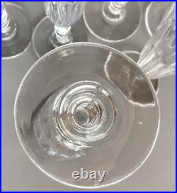 Lot 8 anciennes flûte à Champagne Cristal 19ème pans coupés Saint Louis Baccarat Lot 8 anciennes flûte à Champagne Cristal 19ème pans coupés Saint Louis Baccarat