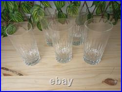 Lot De 5 Verres En Cristal De Baccarat Avec Gravure En Dessous