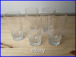 Lot De 5 Verres En Cristal De Baccarat Avec Gravure En Dessous