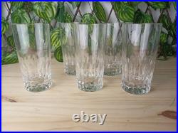 Lot De 5 Verres En Cristal De Baccarat Avec Gravure En Dessous