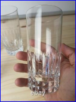 Lot De 5 Verres En Cristal De Baccarat Avec Gravure En Dessous