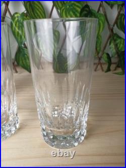 Lot De 5 Verres En Cristal De Baccarat Avec Gravure En Dessous