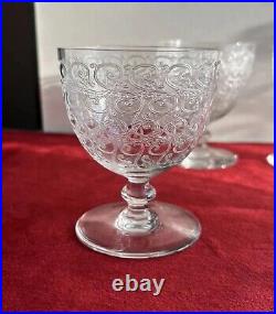 Lot De 6 Verres A Vin En Cristal Baccarat Modèle Rohan