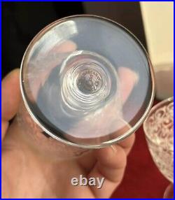 Lot De 6 Verres A Vin En Cristal Baccarat Modèle Rohan