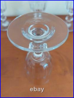Lot De 6 Verres Cristal Baccarat, Saint Louis Modèle Caton, H 12 cm Vin Cuit