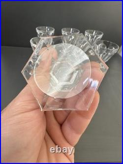 Lot De 7 Verres À Vin En Cristal Baccarat Modèle Harcourt 11,2 Cm