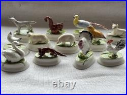 Lot Portes Nom Signé Baccarat Boutique France Animaux Rare et Magnifique
