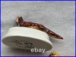 Lot Portes Nom Signé Baccarat Boutique France Animaux Rare et Magnifique