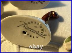 Lot Portes Nom Signé Baccarat Boutique France Animaux Rare et Magnifique