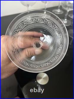 Lot de 11 Coupe A Champagne En Cristal Baccarat Modèle athenienne