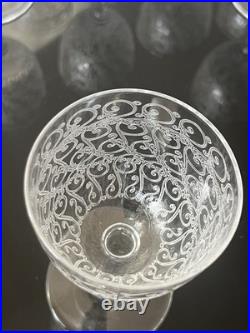 Lot de 11 Verres À Vin Rouge En Cristal Baccarat Modèle Rohan