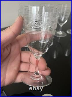 Lot de 12 Verres a Vin Rouge En Cristal Baccarat Modèle athenienne