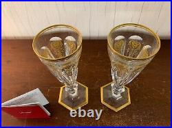 Lot de 2 flutes à champagne modèle Empire en cristal de Baccarat (prix des deux)