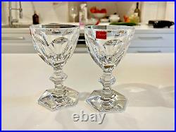 Lot de 2 x Verres Baccarat modèle Harcourt 1841 taille L 13,6 cm Signé 1201103 Lot de 2 x Verres Baccarat modèle Harcourt 1841 taille L 13,6 cm Signé 1201103