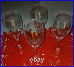 Lot de 4 verres à champagne cristal de Baccarat (prix des 4)