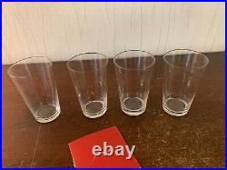 Lot de 4 verres à thé en cristal de Baccarat (prix des 4)