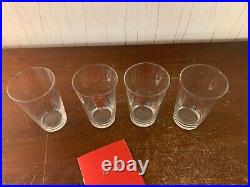 Lot de 4 verres à thé en cristal de Baccarat (prix des 4)