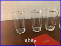 Lot de 4 verres à thé en cristal de Baccarat (prix des 4)