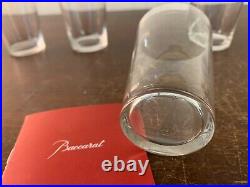 Lot de 4 verres à thé en cristal de Baccarat (prix des 4)