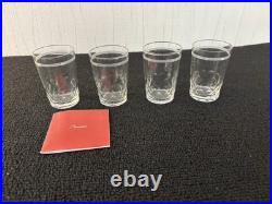 Lot de 4 verres à thé modèle Palerme en cristal de Baccarat (prix du lot) Lot de 4 verres à thé modèle Palerme en cristal de Baccarat (prix du lot)