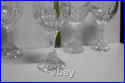 Lot de 4 verres à vin Baccarat Masséna en cristal 16 cm