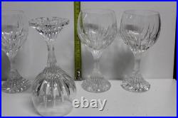 Lot de 4 verres à vin Baccarat Masséna en cristal 16 cm