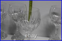 Lot de 4 verres à vin Baccarat Masséna en cristal 16 cm