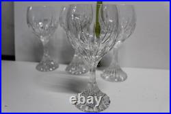 Lot de 4 verres à vin Baccarat Masséna en cristal 16 cm