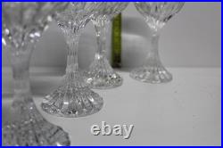 Lot de 4 verres à vin Baccarat Masséna en cristal 16 cm