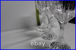 Lot de 4 verres à vin Baccarat Masséna en cristal 16 cm