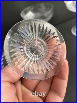 Lot de 5 Coupes À Champagne En Cristal Baccarat Modèle Océan
