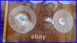 Lot de 5 verres à vin modèle perfection en cristal de Baccarat