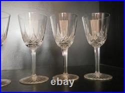 Lot de 6 Verre à vin blanc en cristal taillé Baccarat modèle Epron 13.5 cm